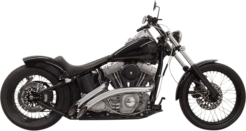 BASSANI XHAUST Radial Sweeper Exhaust - Chrome - 86'-17' SOFTAIL/DYNA MODELS