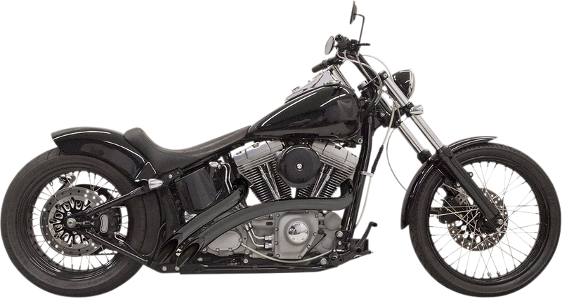 BASSANI XHAUST Radial Sweeper Exhaust - Black - 1986-2017 SOFTAIL/DYNA MODELS