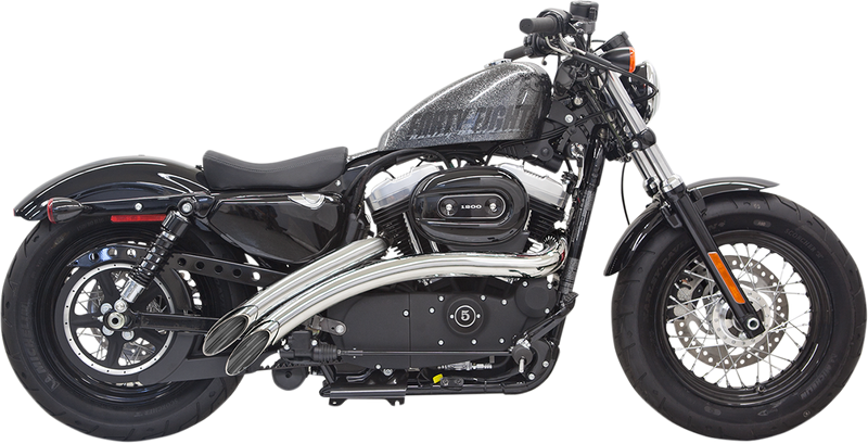 BASSANI XHAUST Radial Sweeper Exhaust - Chrome - '14-'19 SPORTSTER MODELS