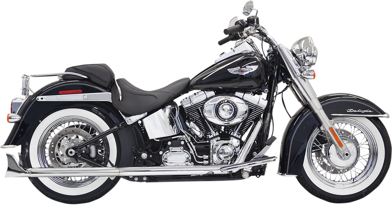 BASSANI XHAUST Fishtail Exhaust - 30" - 2007-2017 SOFTAIL MODELS