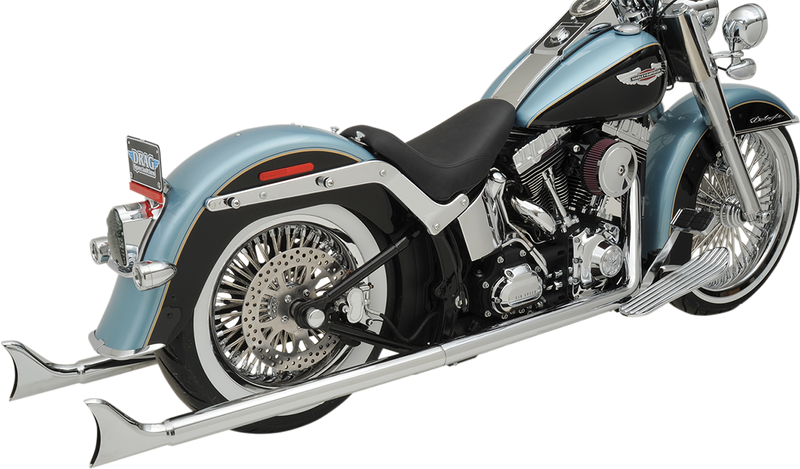 BASSANI XHAUST Fishtail Exhaust - 36" - 2007-2017 Softail Models