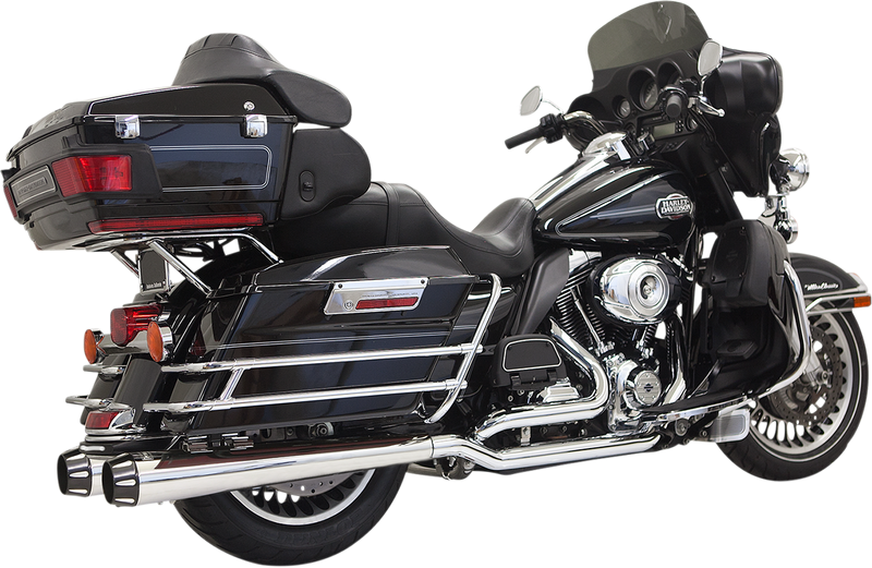 BASSANI XHAUST Down Under Exhaust - Chrome - Megaphone - '09-'16 TOURING MODELS