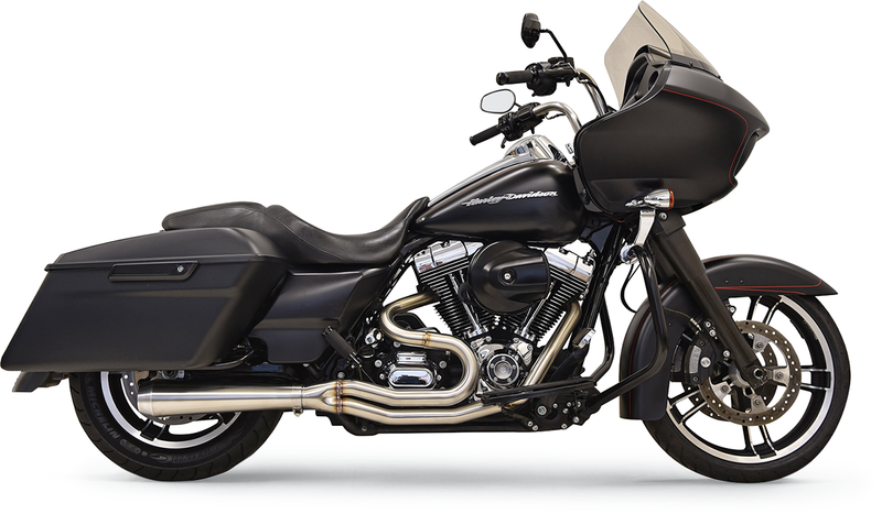 BASSANI XHAUST 2:1 Exhaust - Stainless Steel - Megaphone - '07-'16 TOURING