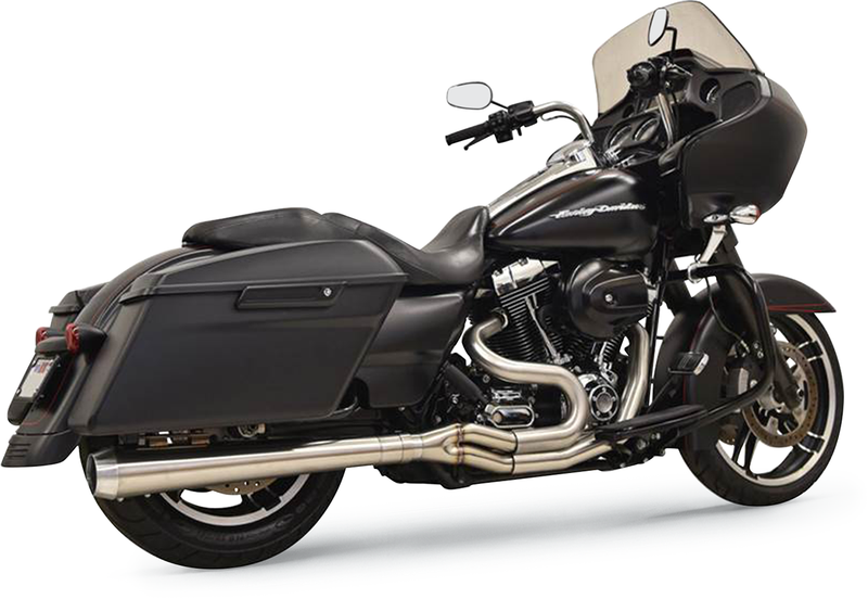 BASSANI XHAUST 2:1 Exhaust - Stainless Steel - Megaphone - '95-'16 TOURING