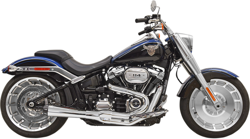 BASSANI XHAUST 2:1 Exhaust - Chrome - '18-'20 SOFTAIL MODELS