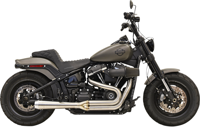 BASSANI XHAUST 2:1 Exhaust - Stainless Steel - 2018-2021 SOFTAIL MODELS