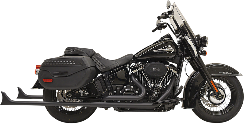 BASSANI XHAUST Fishtail Exhaust without Baffle - 39" - 2018-2019 SOFTAIL MODELS