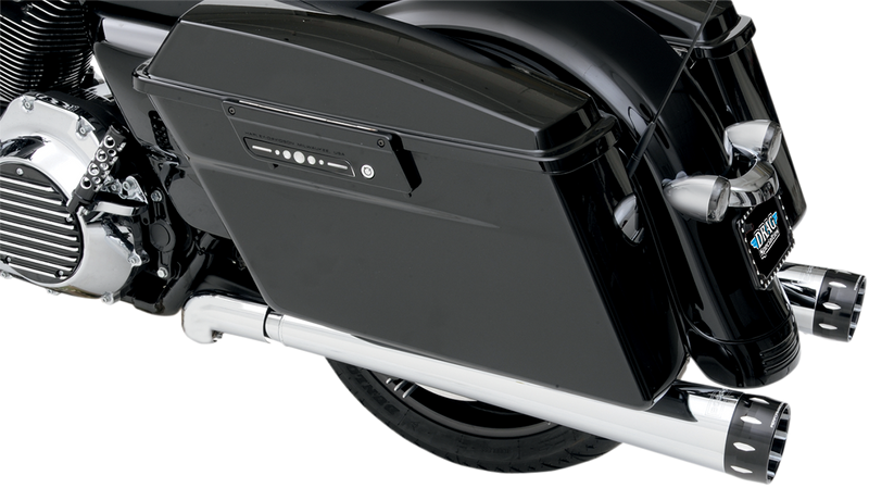 BASSANI XHAUST Megaphone Mufflers - Chr/Pol - Tapered - Performance Baffle - '95-'16 TOURING MODELS