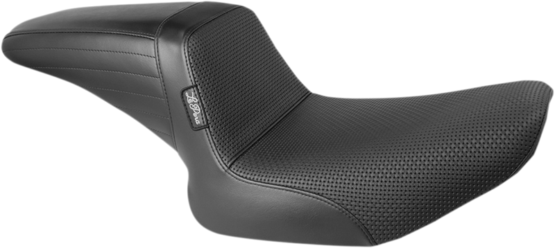 LE PERA Kickflip Seat - Basketweave - Black - FXR '82-'94