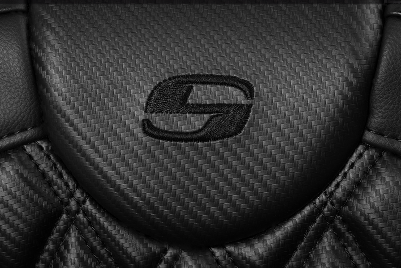 SADDLEMEN Roadsofa™ Extended Reach Seat - without Backrest - Lattice Stitch - Carbon Fiber - Touring '08-'24