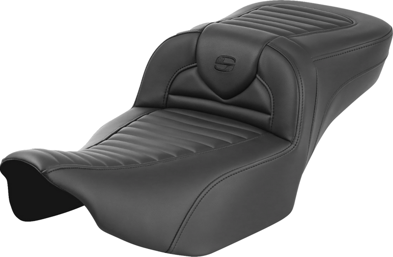 SADDLEMEN Roadsofa™ Extended Reach Seat - without Backrest - Tuck-n-Roll - Touring '23.5-'25