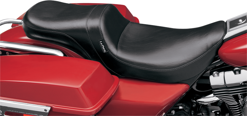 LE PERA Daytona 2-Up Seat - Without Backrest - Smooth - Black - Touring '02-'07
