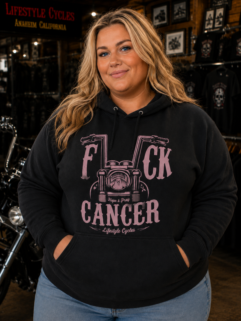 LIFESTYLE CYCLES F*ck Cancer Pullover Hoodie