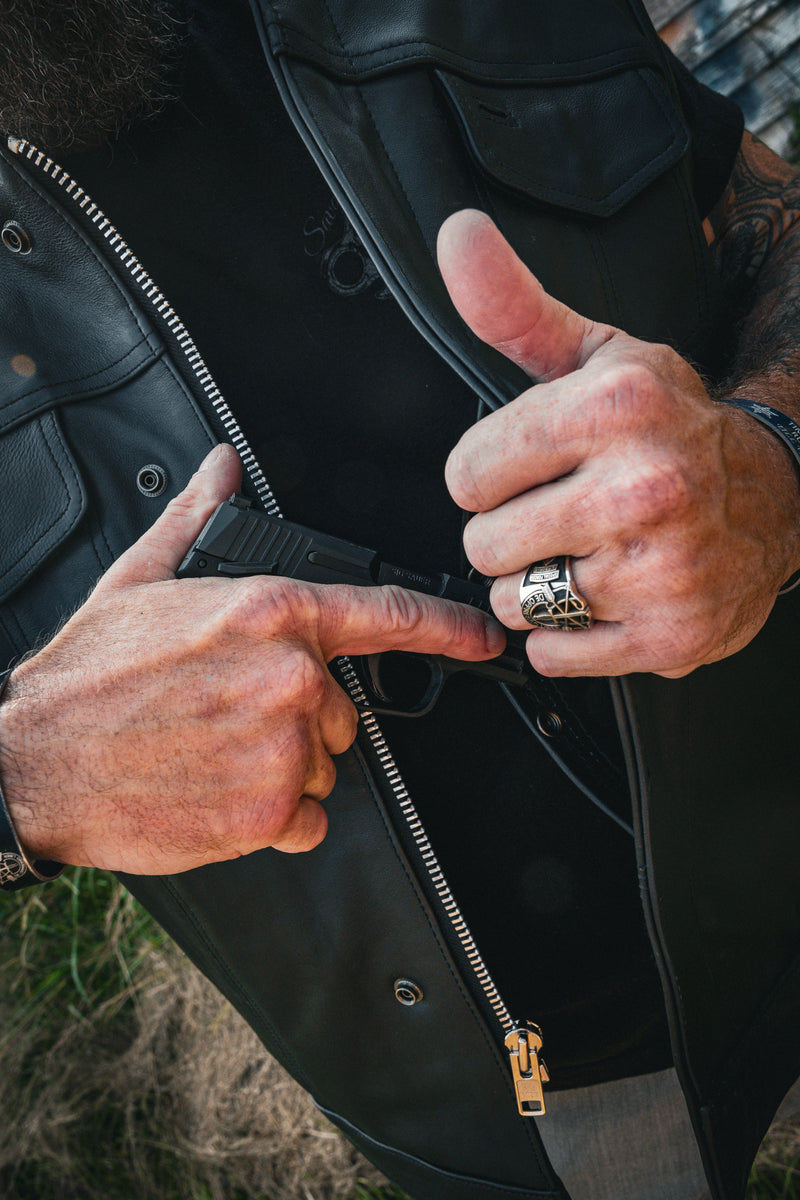 UNIK LEATHER - Mens SOA Style Club Vest