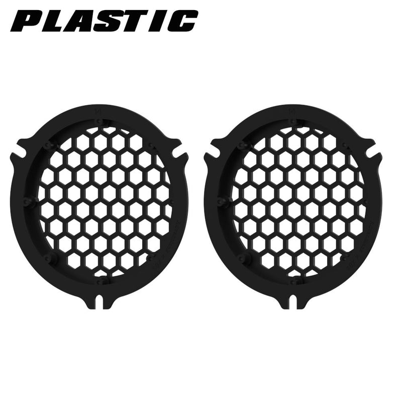 Advanblack HEX Speaker Grills Color Matched For 2014+ Electric Glide / Street Glide Inner Fairing