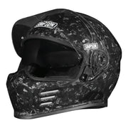 Simpson Ghost Bandit helmet - Forged Carbon rear view