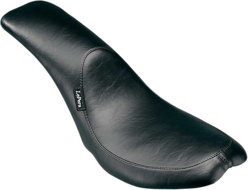 LE PERA Silhouette Full-Length Seat - Smooth - Black - FX/FL '65-'84