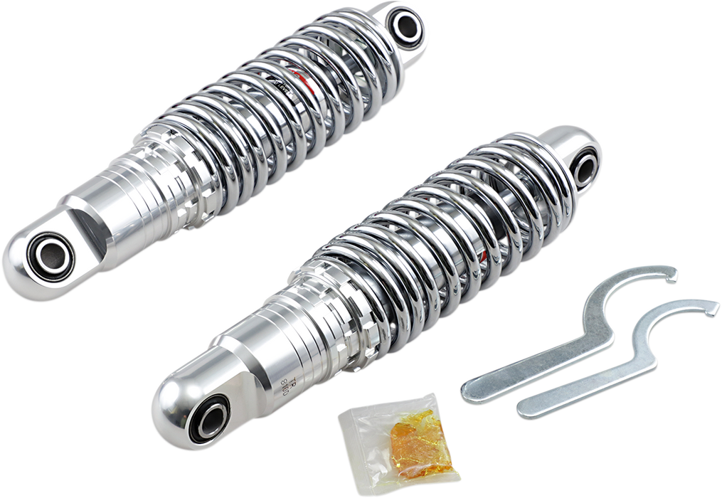 Drag Specialties Shocks Premium Ride-Height Adjustable Shocks - Chrome - Heavy Duty