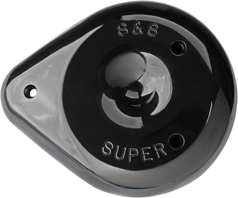 S&S CYCLE Teardrop Air Cleaner Cover - Gloss Black