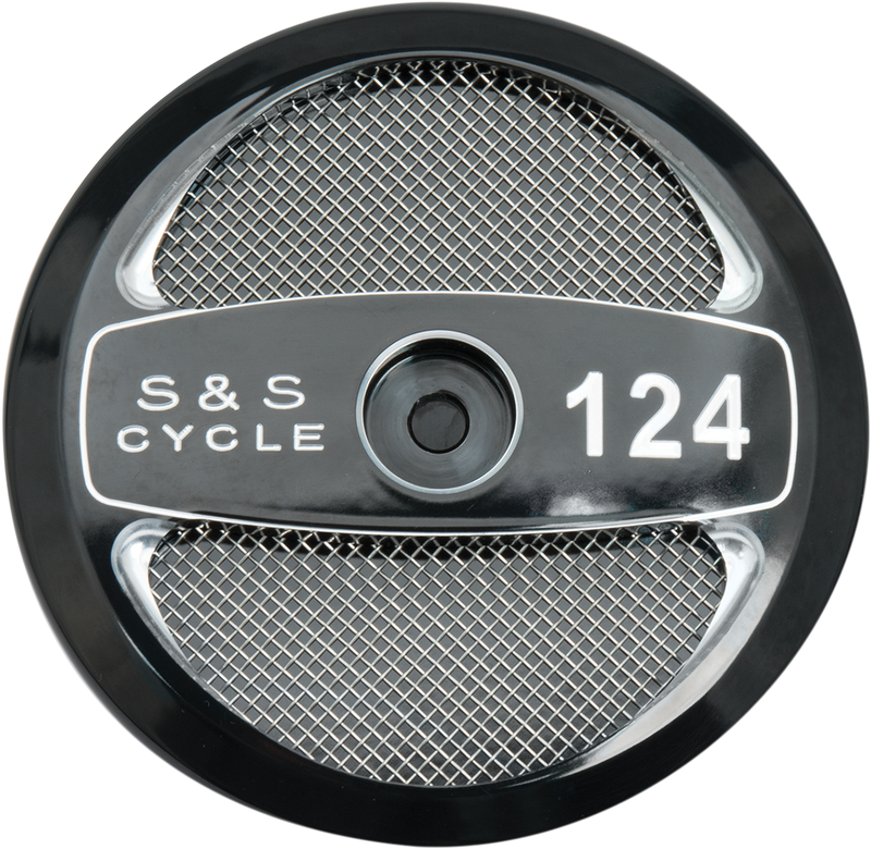 S&S CYCLE Stealth Air Cleaner Cover - Black - 124"