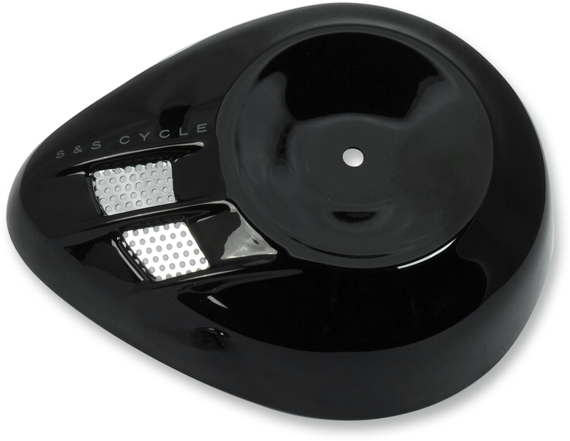 S&S CYCLE Air Cleaner Cover - Air Stream - Gloss Black