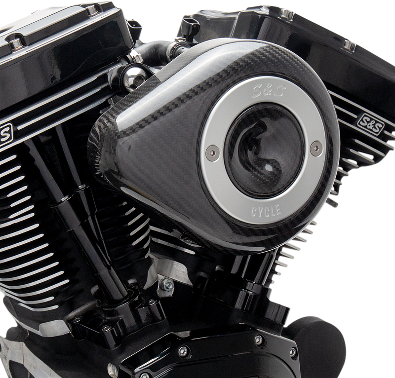 S&S CYCLE Air Cleaner Cover - Mini Teardrop - Carbon Fiber