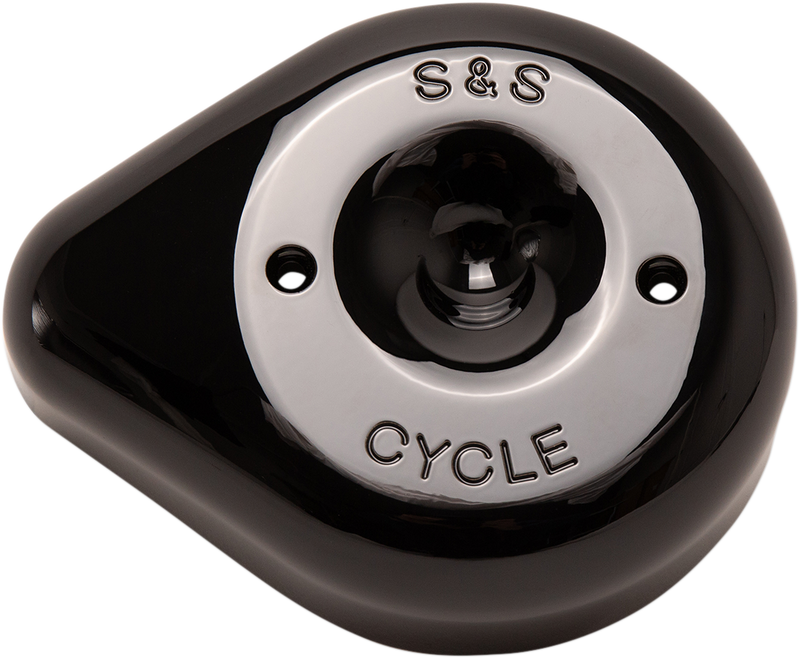 S&S CYCLE Air Cleaner Cover - Teardrop - Black