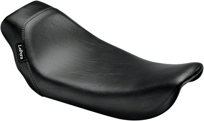 LE PERA Bare Bones Solo Seat - Smooth - Black - Dyna '96-'03
