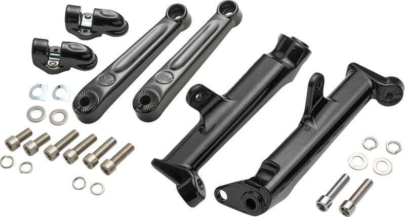 CIRO Frame Mounted Adjustable Highway Peg Mount - Extended - Black 60621