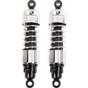 PROGRESSIVE SUSPENSION 412 Series Shock - 12" - Standard - Chrome - Touring '06-'25