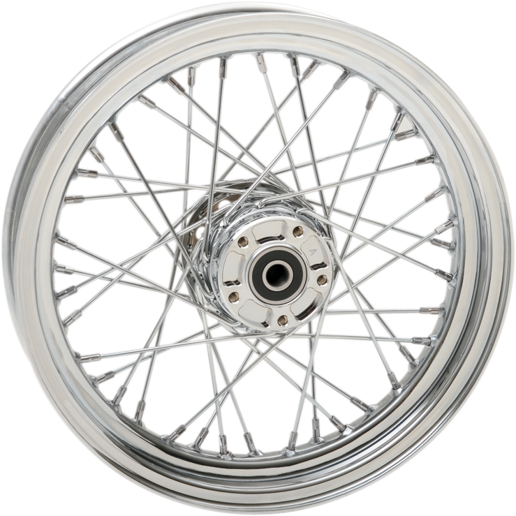 DRAG SPECIALTIES Replacement Front Laced 40 Spoke Wheel - Chrome - 16x3 - '00-'06 Softail
