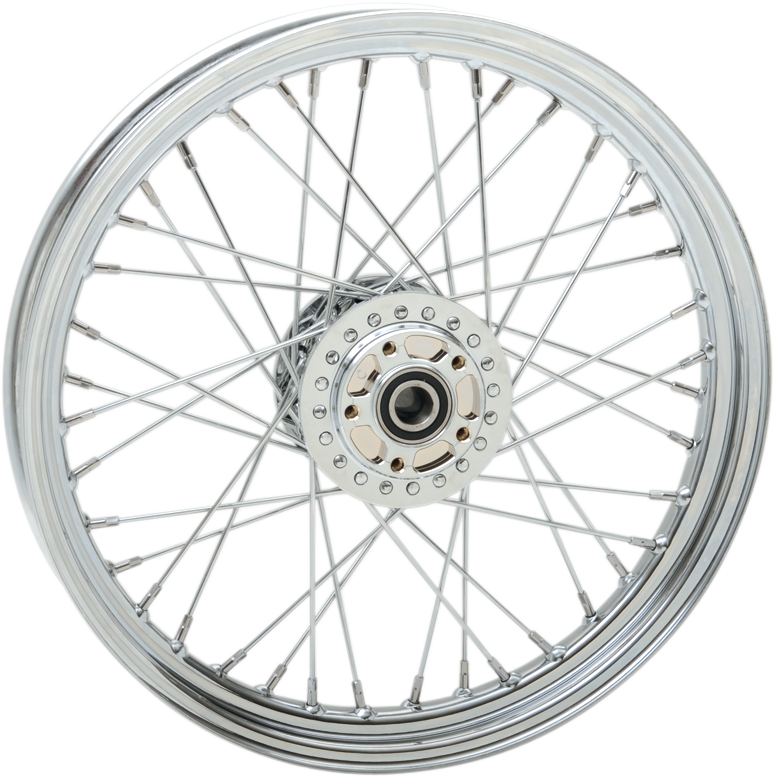 DRAG SPECIALTIES Replacement Front Laced 40 Spoke Wheel - Chrome - 19x2.5 - '04-'05 Dyna