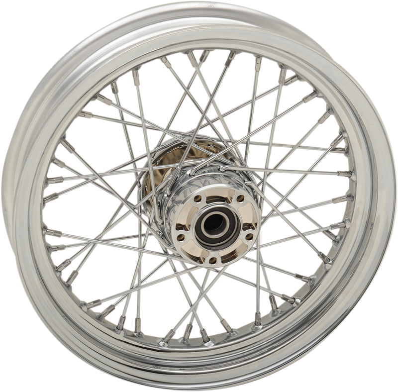 DRAG SPECIALTIES Replacement Front Laced 40 Spoke Wheel - Chrome - 16x3 - '08-'17 Touring