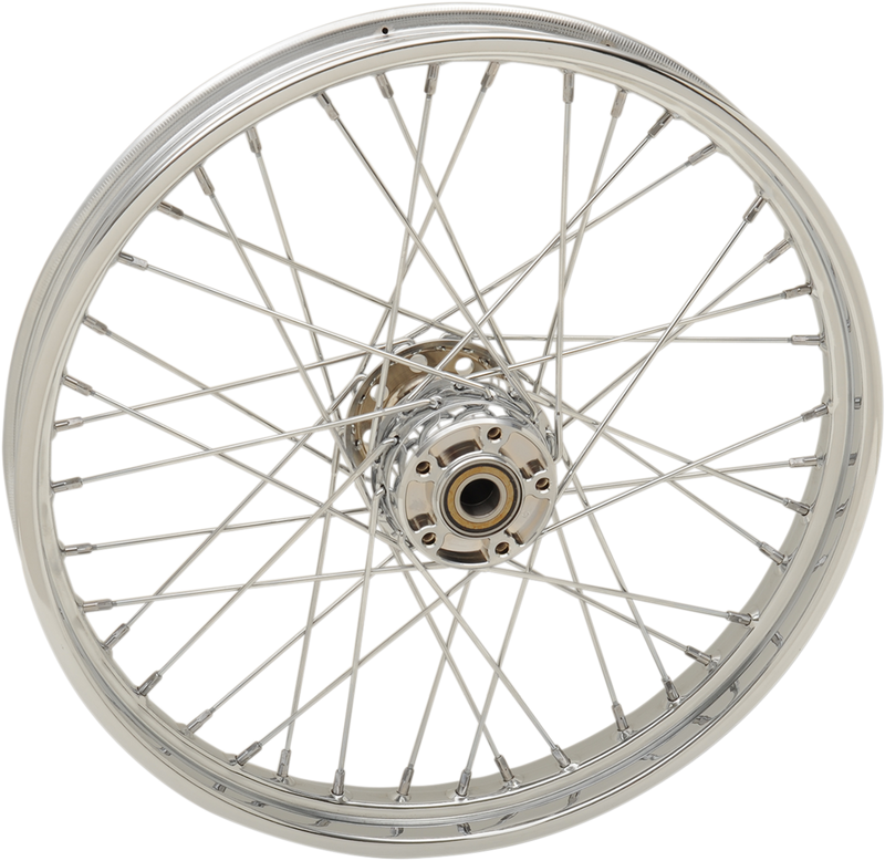DRAG SPECIALTIES Replacement Front Laced 40 Spoke Wheel - Chrome - 21x2.15 - '08-'17 Softail