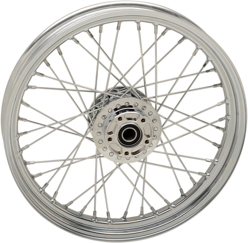 DRAG SPECIALTIES Replacement Front Laced 40 Spoke Wheel - Chrome - 19x2.5 - '09-'17 Dyna