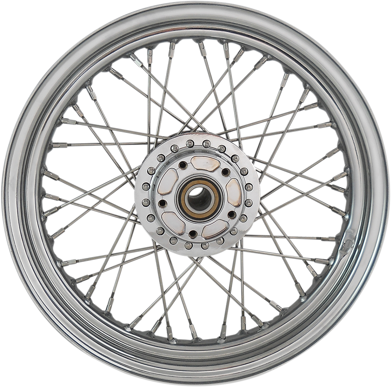 DRAG SPECIALTIES Replacement Front Laced 40 Spoke Wheel - Chrome - 16x3 - '14-'22 Sportster