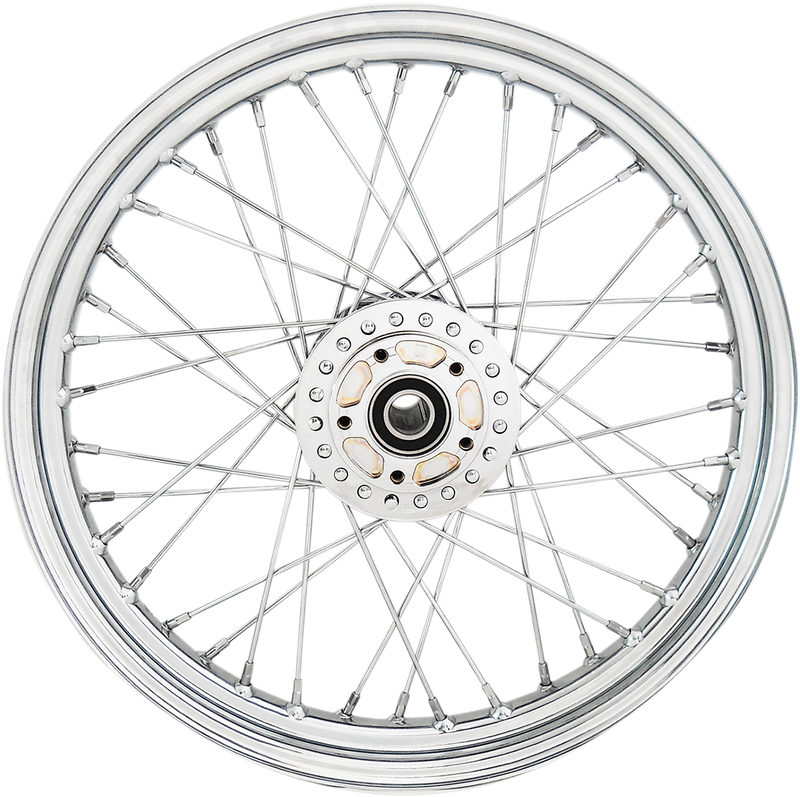 DRAG SPECIALTIES Replacement Front Laced 40 Spoke Wheel - Chrome - 19x2.5 - ' 08-'10 Sportster