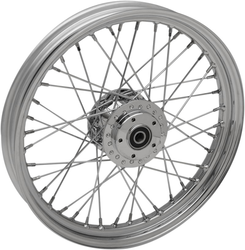 DRAG SPECIALTIES Replacement Front Laced 40 Spoke Wheel - Chrome - 19x2.5 - '06-'07 Sportster