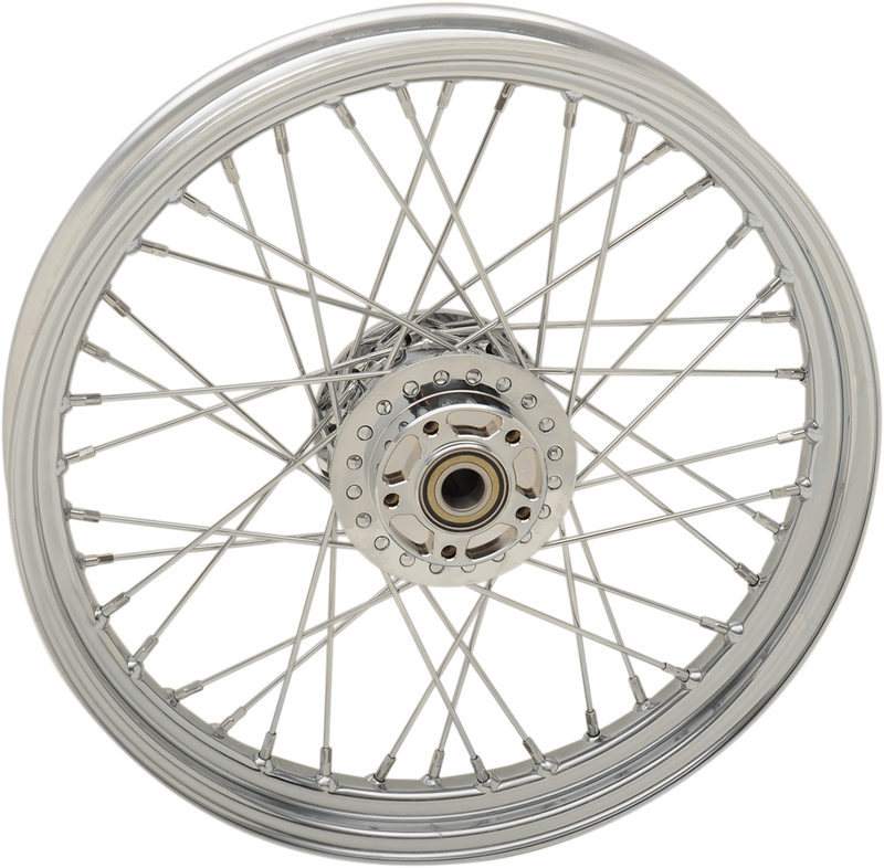 DRAG SPECIALTIES Replacement Front Laced 40 Spoke Wheel - Chrome - 19x2.5 - '08-'17 Dyna