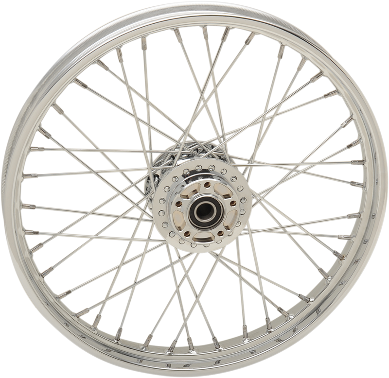 DRAG SPECIALTIES Replacement Front Laced 40 Spoke Wheel - Chrome - 21x2.15 - '08-'17 Dyna