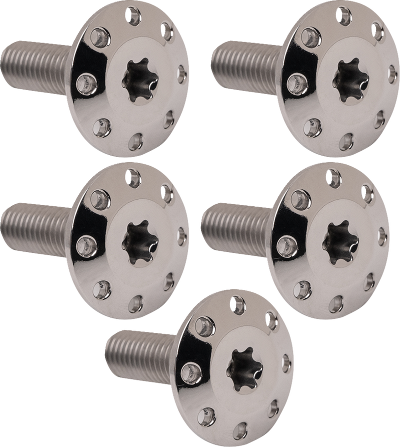 ARLEN NESS Bolt Kit - Holeshot Front Floating Brake Rotor - Spoke Mount - Polished - 5 Pack