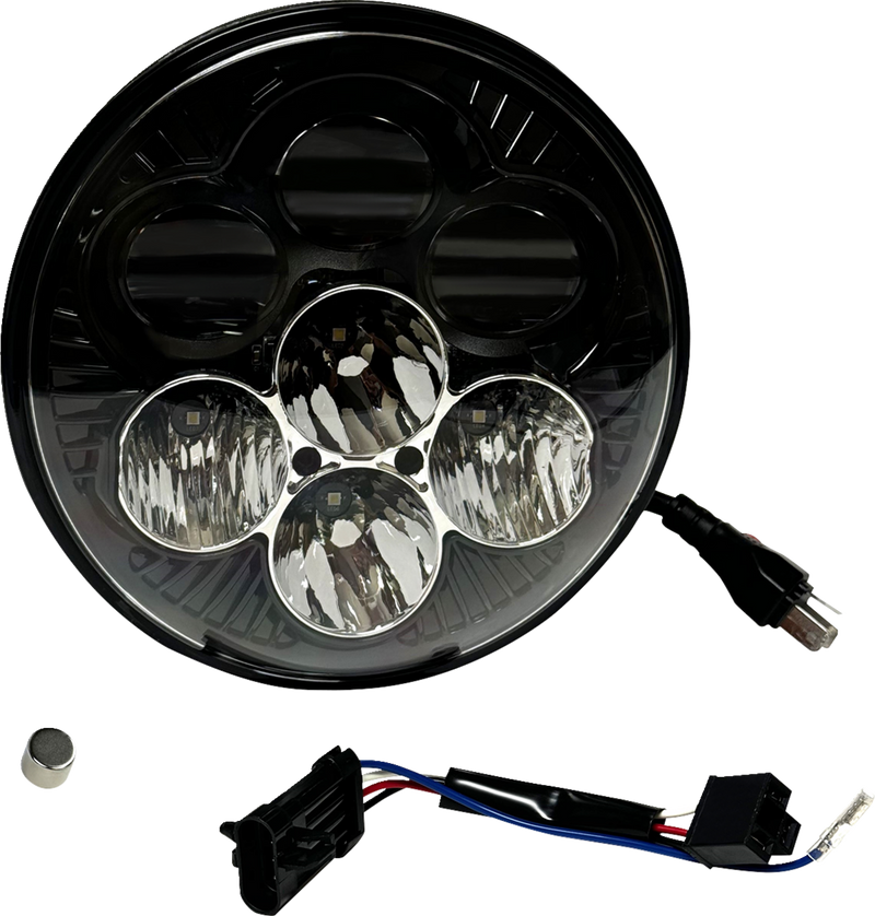 CUSTOM DYNAMICS Headlight - Shark Demon - LED - Color Changing