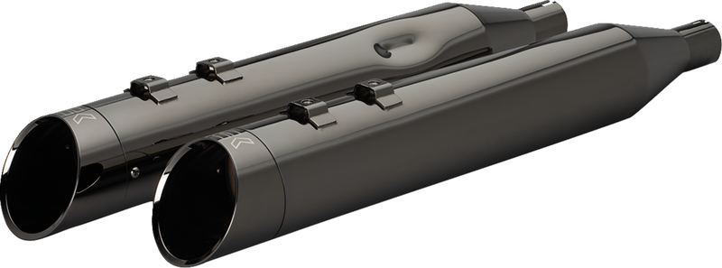 KHROME WERKS 4-1/2" HP-Plus® Slip-On Mufflers with Edge Tip - Eclipse® - M8  201935