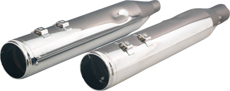 KHROME WERKS 4-1/2" HP-Plus® Slip-On Mufflers with Race Tip - Chrome - M8  202935