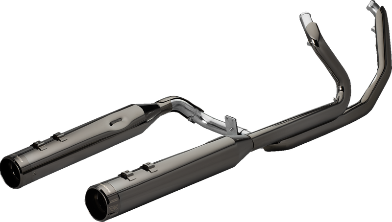 KHROME WERKS 2-into-2 Dominator Exhaust System with 4-1/2" Mufflers - Eclipse® with Klassic Tip - M8  201500