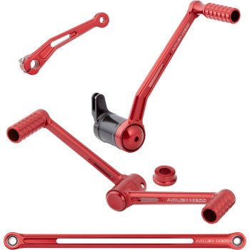 ARLEN NESS SpeedLiner Foot Control Kit w/ Heel/Toe Shifter - Red - Touring '00-'25