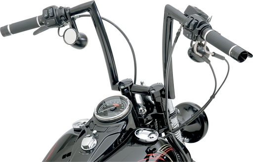 TODD'S CYCLE 1-1/4" Strip Handlebar - Springer - 12" Rise - Black 0601-2802