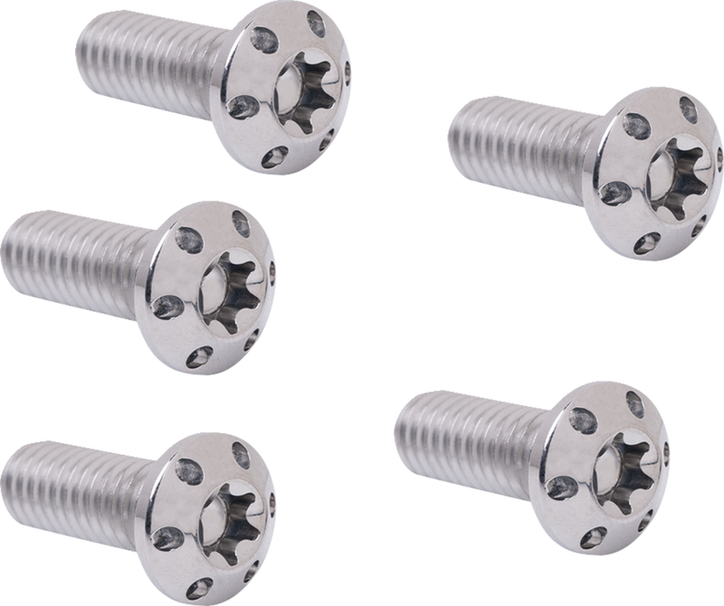 ARLEN NESS Bolt Kit - Holeshot Brake Rotor Front - Hub Mount - Polished 5/16"-18 x 7/8" - 5 Pack