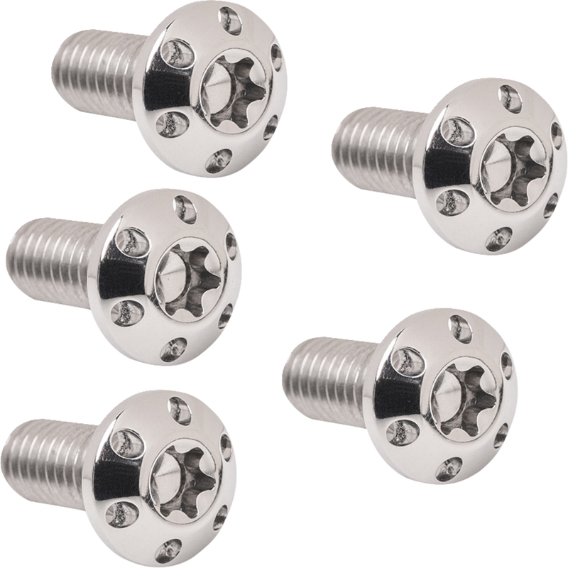 ARLEN NESS Bolt Kit - Holeshot Brake Rotor Rear - Hub Mount - Polished - 3/8"-16 x 1" - 5 Pack