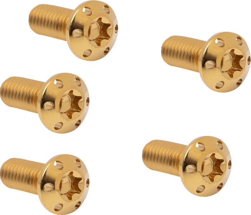 ARLEN NESS Bolt Kit - Holeshot Brake Rotor Front - Hub Mount - Gold - 5/16"-18 x 7/8" - 5 Pack